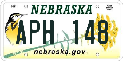 NE license plate APH148