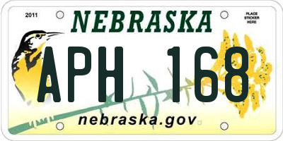 NE license plate APH168