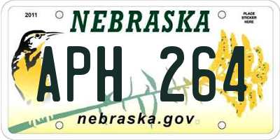 NE license plate APH264