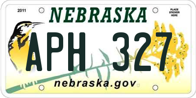 NE license plate APH327