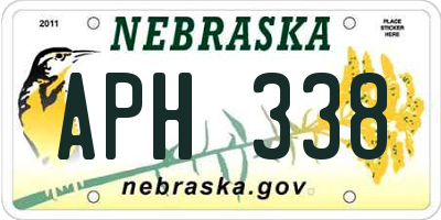 NE license plate APH338