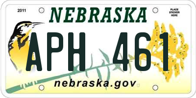 NE license plate APH461
