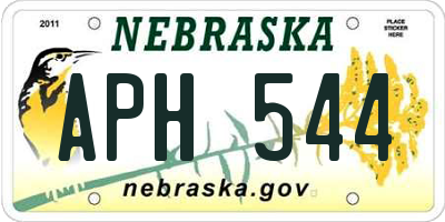 NE license plate APH544