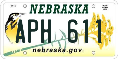 NE license plate APH611