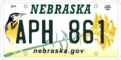 NE license plate APH861