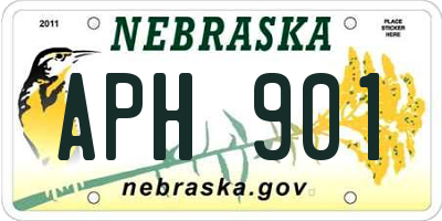 NE license plate APH901