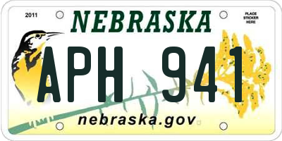 NE license plate APH941