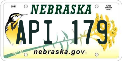NE license plate API179