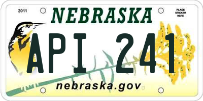 NE license plate API241