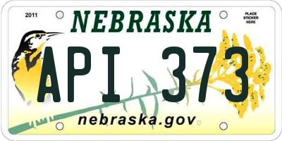 NE license plate API373