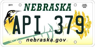 NE license plate API379