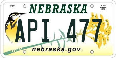 NE license plate API477