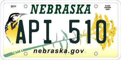 NE license plate API510