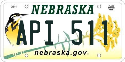 NE license plate API511