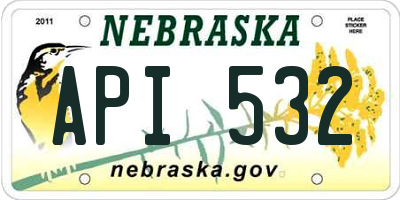 NE license plate API532