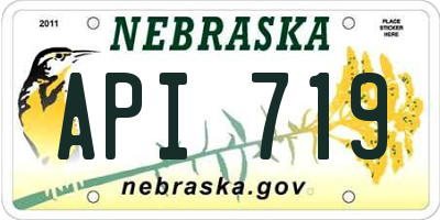 NE license plate API719