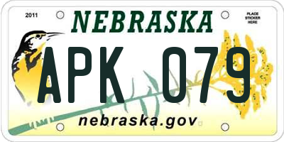 NE license plate APK079