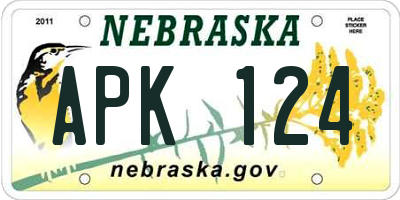 NE license plate APK124