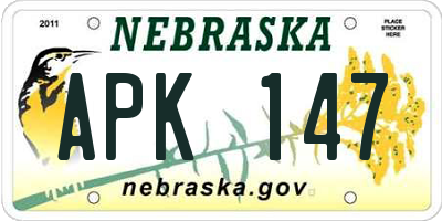 NE license plate APK147