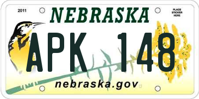 NE license plate APK148