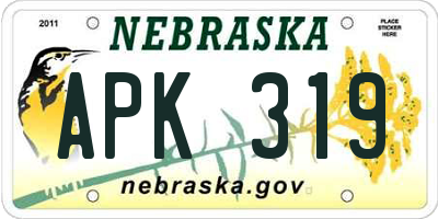 NE license plate APK319