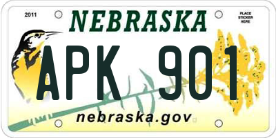 NE license plate APK901