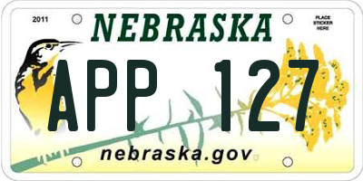 NE license plate APP127