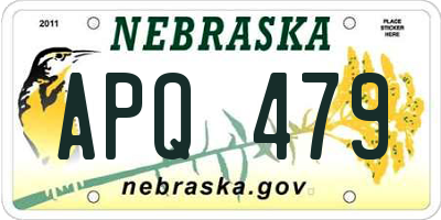 NE license plate APQ479