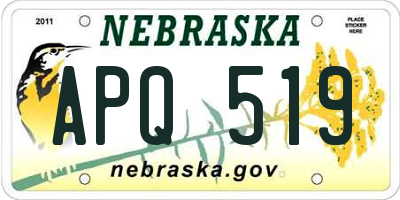 NE license plate APQ519
