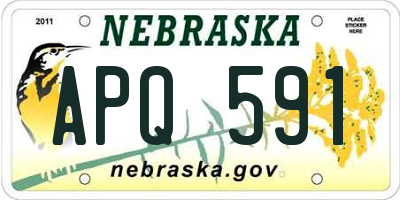 NE license plate APQ591