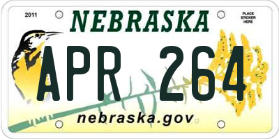 NE license plate APR264