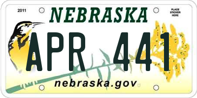 NE license plate APR441