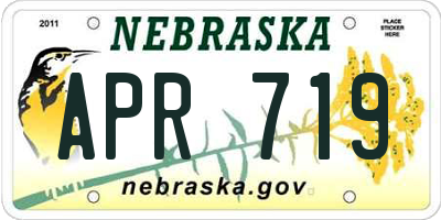 NE license plate APR719