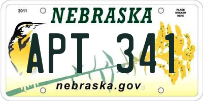NE license plate APT341