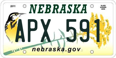 NE license plate APX591