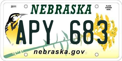 NE license plate APY683