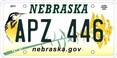 NE license plate APZ446