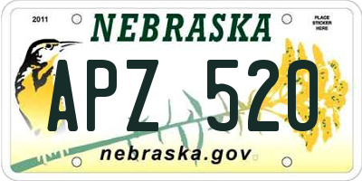 NE license plate APZ520