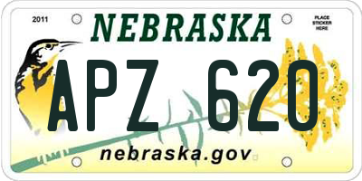 NE license plate APZ620