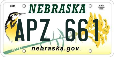 NE license plate APZ661