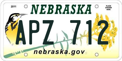 NE license plate APZ712