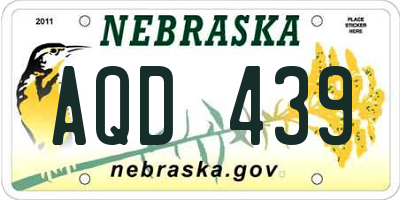 NE license plate AQD439
