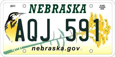 NE license plate AQJ591