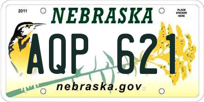 NE license plate AQP621