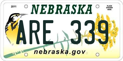 NE license plate ARE339