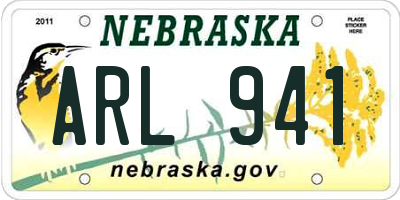 NE license plate ARL941