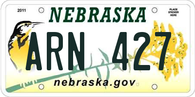 NE license plate ARN427