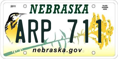 NE license plate ARP711