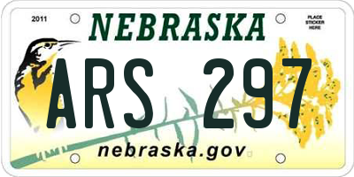 NE license plate ARS297
