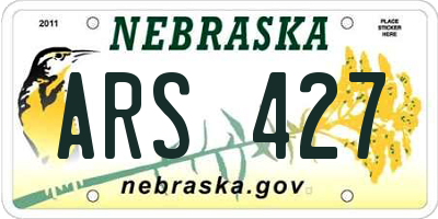 NE license plate ARS427